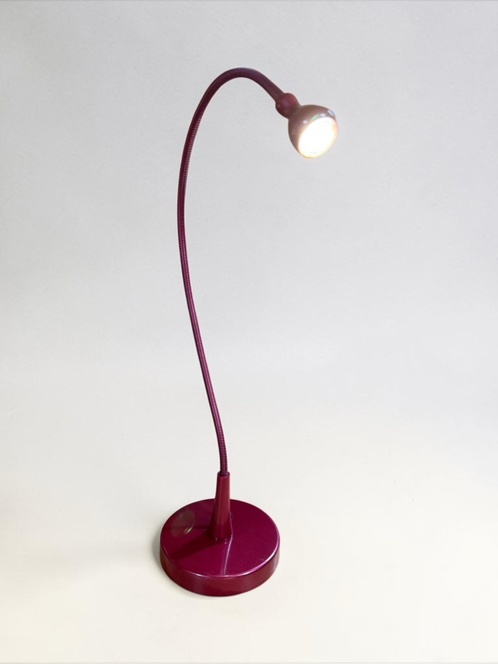 IKEA Jansjö LED Flexible Gooseneck Desk Lamp - Red / Maroon